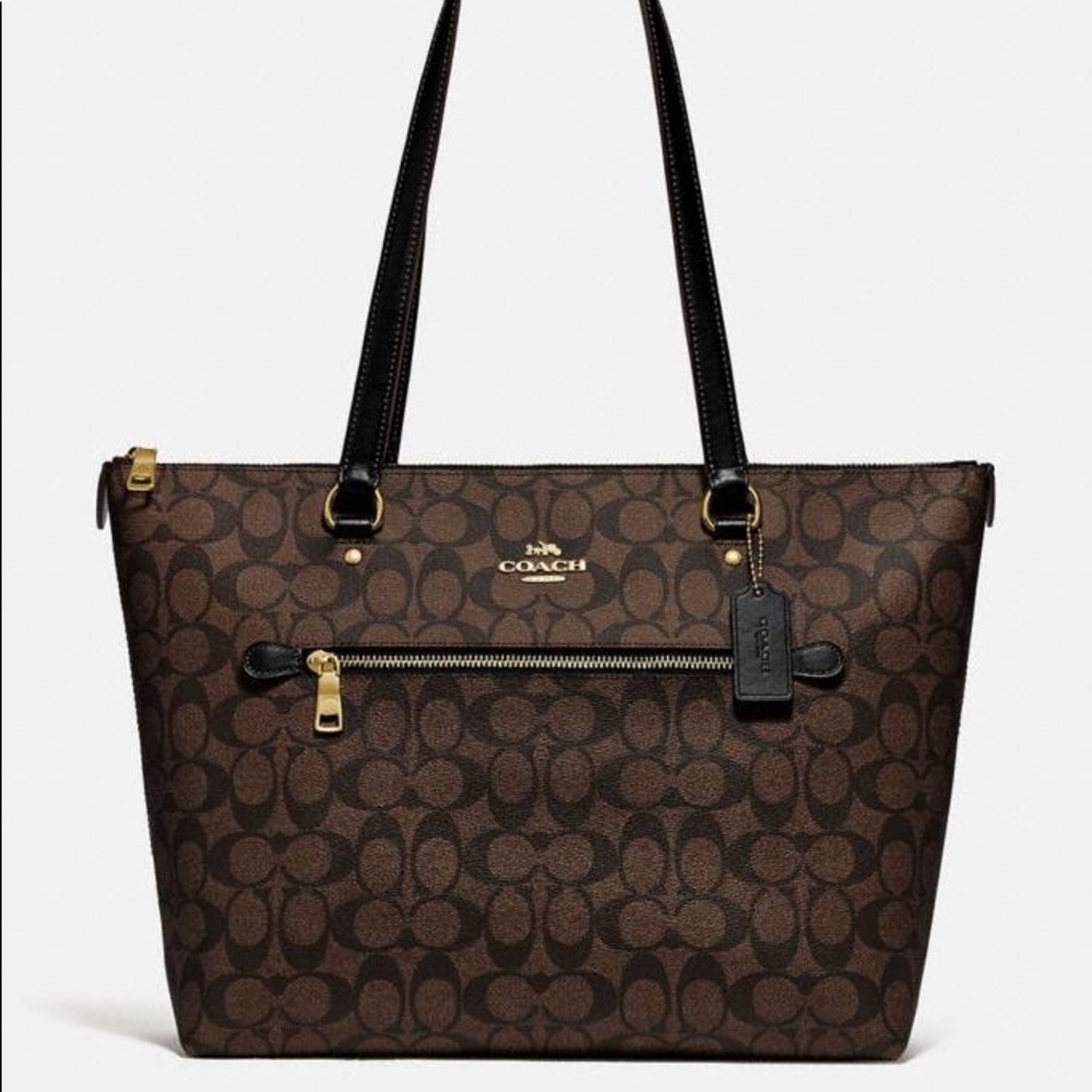Coach Gallery Tote in signature canvas new